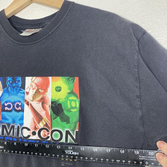 Comic-Con International Shirt Mens Large Black San Diego 2008 DC Comics Flash - Picture 9 of 13